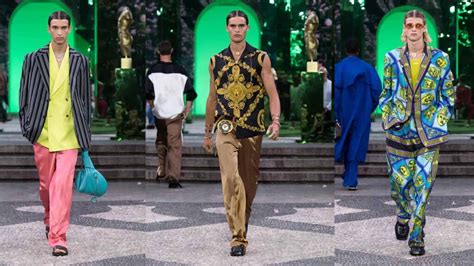 abito versace uomo oro|Collezione Uomo Primavera Estate 2023 .